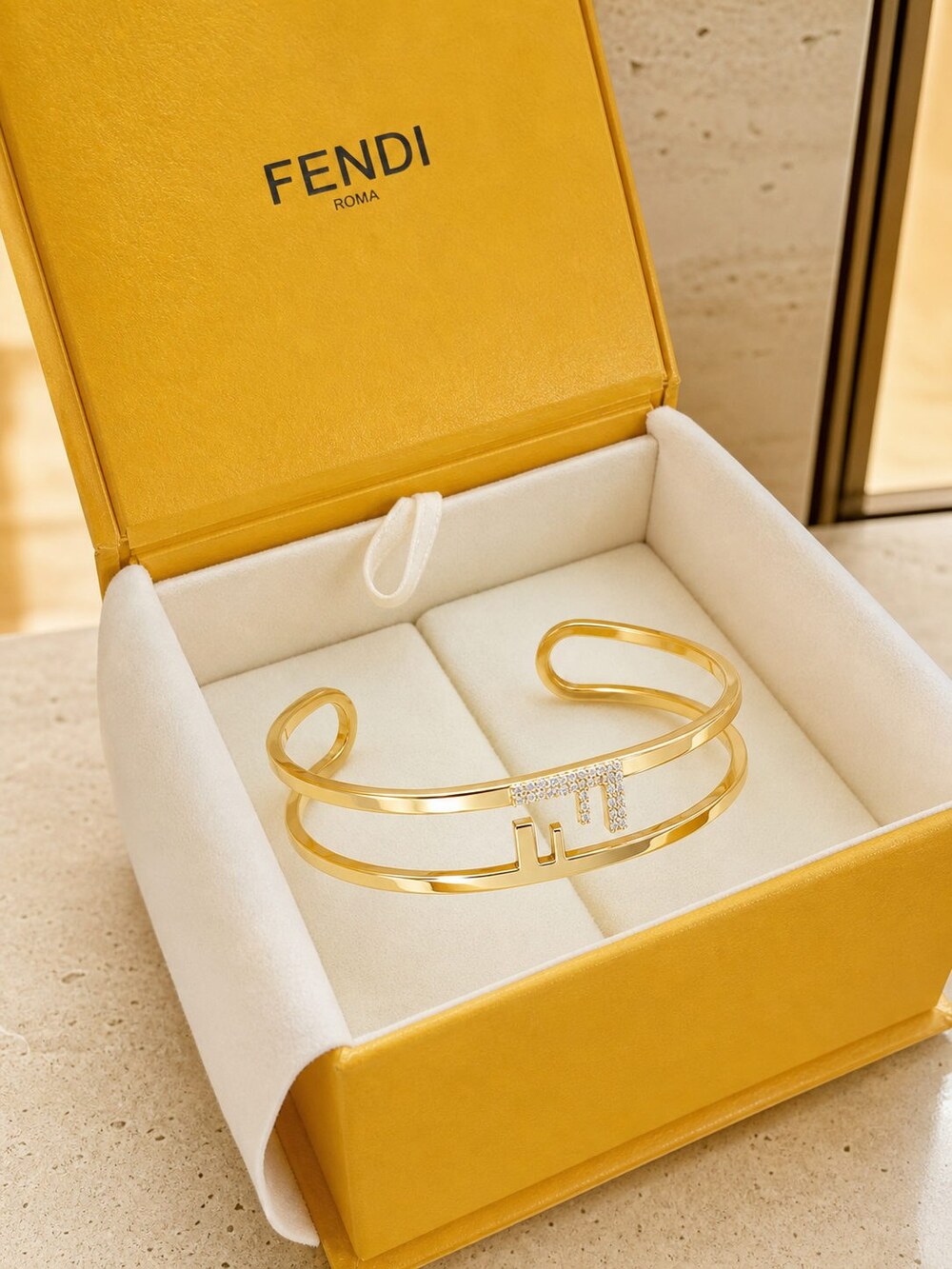 Fendi Modern Designer Bracelet Style 2 | New with Box - Picture 3 of 9